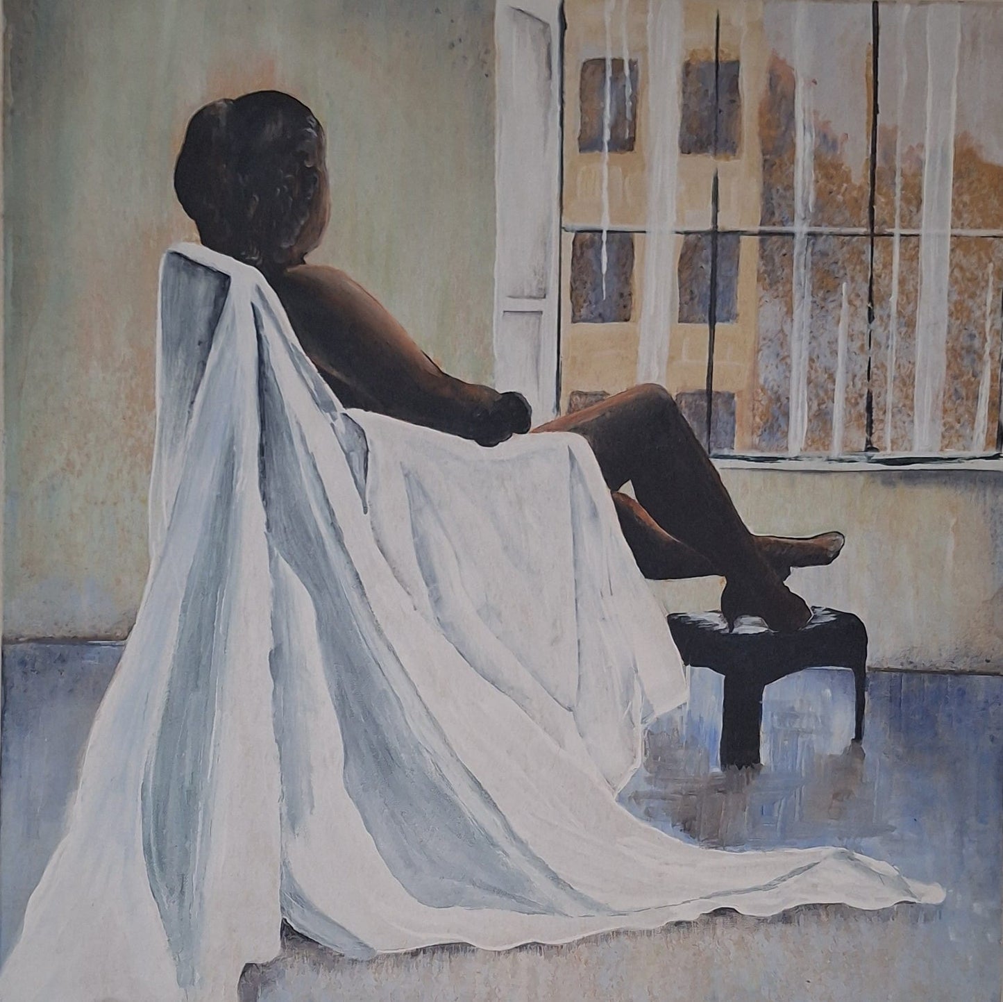 Thinking...Acrylic on canvas. 51cm x 51cm